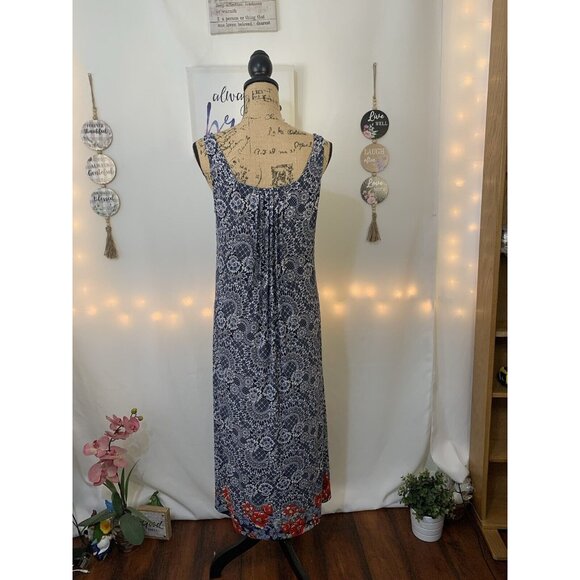 (E-126) Short sleeves womens dress size 16 floral color long dress‎ - Picture 4 of 6